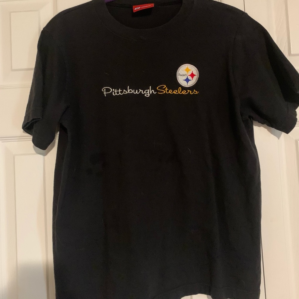 steelers black tee - full length